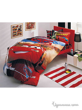 Комплект постельного белья 1,5-спальный детский TAC, цвет красный