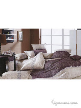 Комплект постельного белья Евро "Kazanov.a." "Камиль", цвет фиолетовый, лиловый