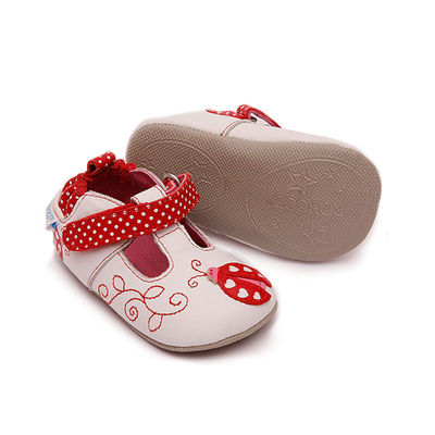 Туфли Robeez, цвет цвет белый / красный