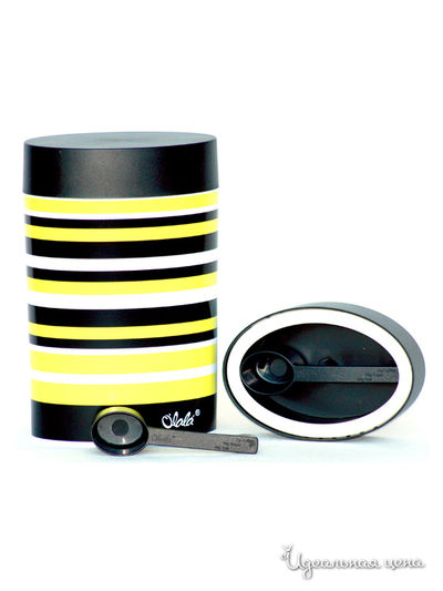 Контейнер для хранения, 1,25 л Olala, цвет желтый, черный