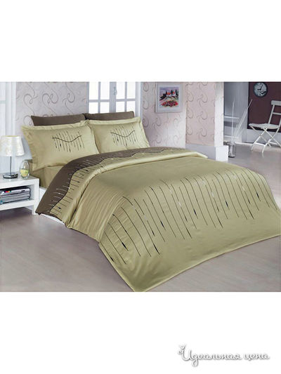 Комплект постельного белья евро Cotton Box, цвет светло-зеленый