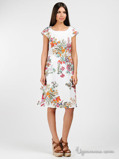 Платье Arrangee, цвет белый, малиновый