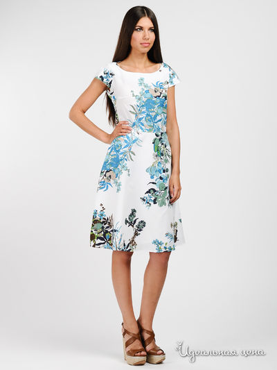 Платье Arrangee, цвет белый, зеленый