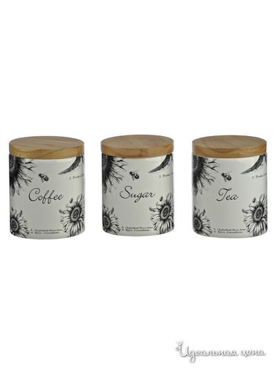 Набор емкостей для чая, кофе и сахара David Mason Design, цвет мультиколор