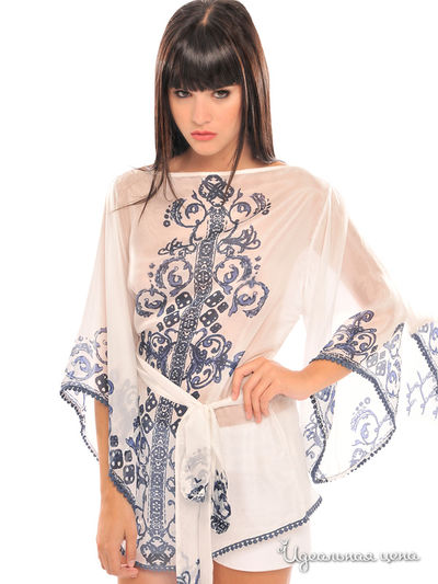Блуза Analili, цвет белый, синий