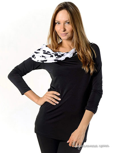 Блуза Analili, цвет черный, белый