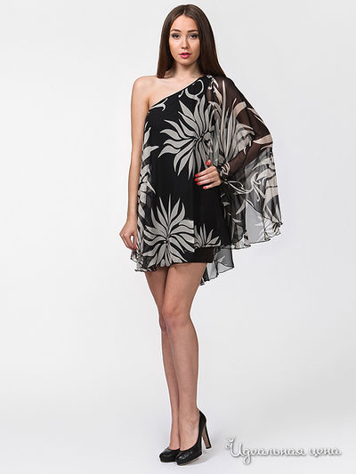 Платье Analili, цвет черный, белый