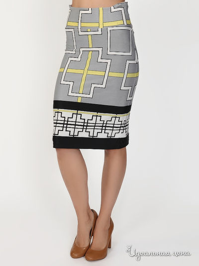 Юбка Analili, цвет серый, желтый