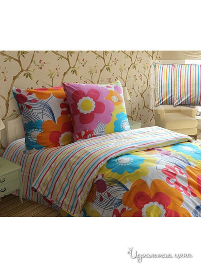 Комплект постельного белья, 1,5 - спальный Блакiт