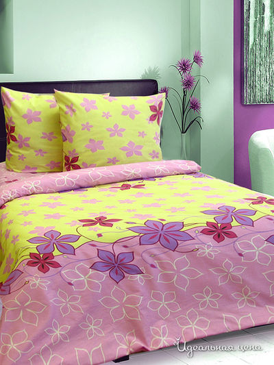 Комплект постельного белья, 1,5 - спальный Блакiт