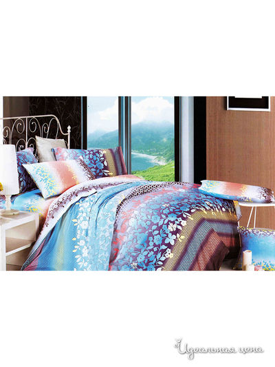 Комплект постельного белья семейный Текстильный каприз, цвет мультиколор