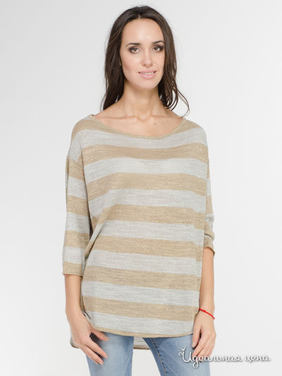 Джемпер Paolo Casalini, цвет серый, бежевый