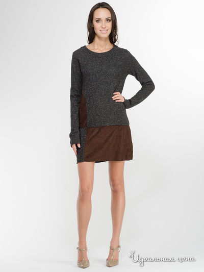 Платье Paolo Casalini, цвет антрацит, коричневый