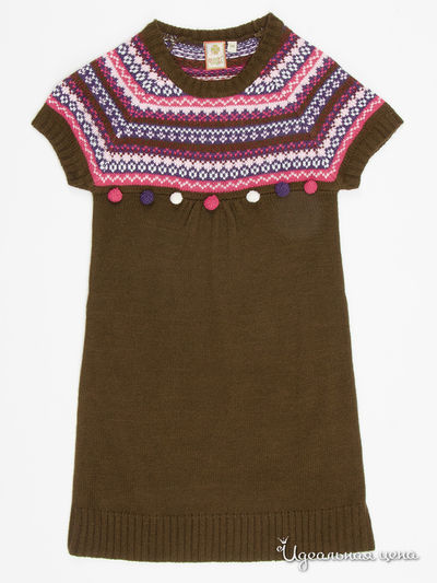 платье Quadri Foglio, цвет коричневый