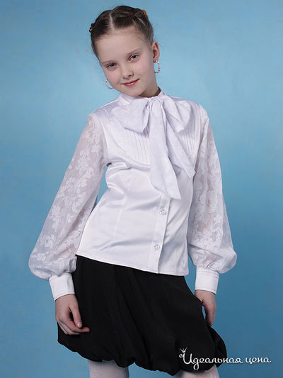 Блуза Красавушка, цвет белый