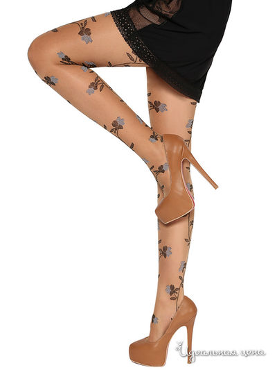 Колготки фантазийные FLEURS 20 den Ardi, цвет Dore/noir