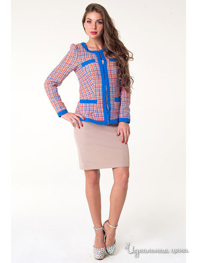 Жакет LuAnn, цвет бежевый, синий