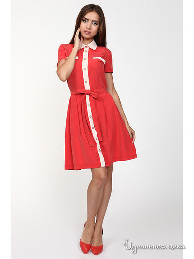 Платье LuAnn, цвет красный, белый