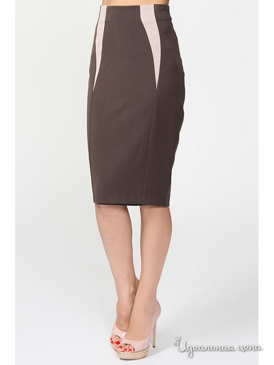Юбка LuAnn, цвет коричневый, бежевый