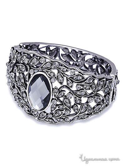 Браслет Ice & High, цвет графитовый, серебряный