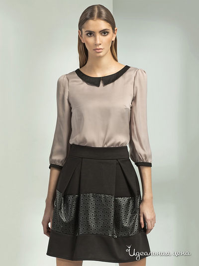 Блуза Nife, цвет бежевый, черный