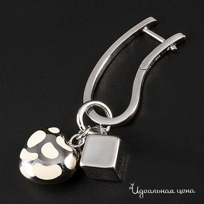 Серьги из 2-х частей Steelissimo