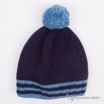 Шапка Button Blue, цвет синий, голубой