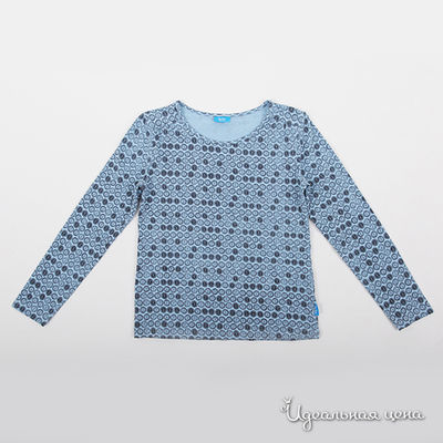 Лонгслив Button Blue, цвет голубой, черный