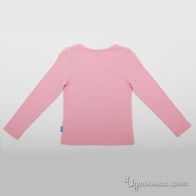 Лонгслив Button blue для девочки, цвет розовый