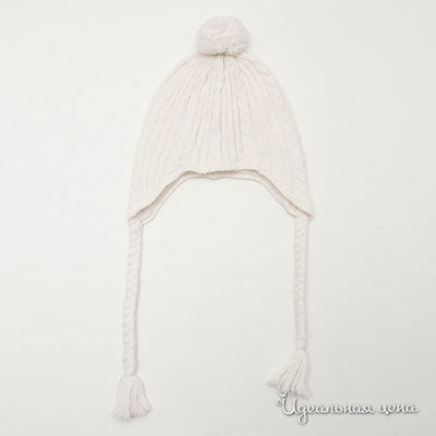 Шапка Button Blue, цвет молочный