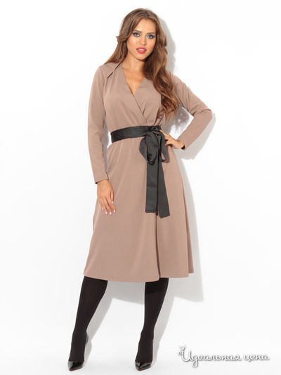 Платье Tutto Bene, цвет бежевый, черный