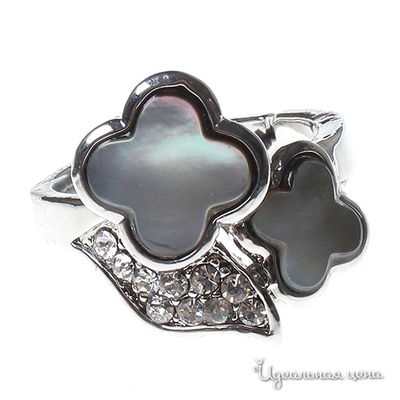 Кольцо Эсмеральда, цвет серебряный, серый