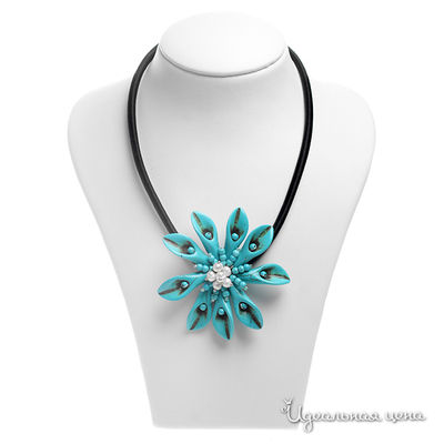 Колье Migura, цвет бирюзовый, черный