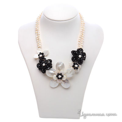 Колье Migura, цвет белый, черный