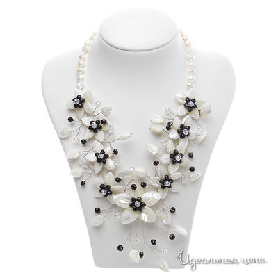 Колье Migura, цвет белый, черный