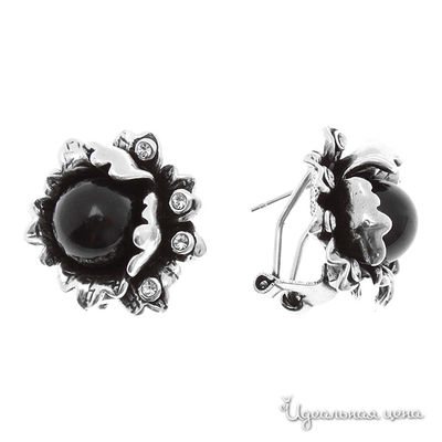 Серьги Migura, цвет черный, серебрянный