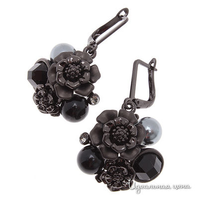 Серьги Migura, цвет черный, серый