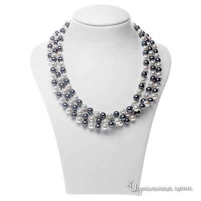 Бусы Migura, цвет белый, серый