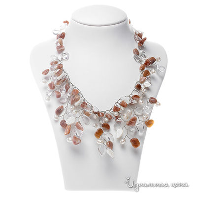 Ожерелье Migura, цвет белый, коричневый