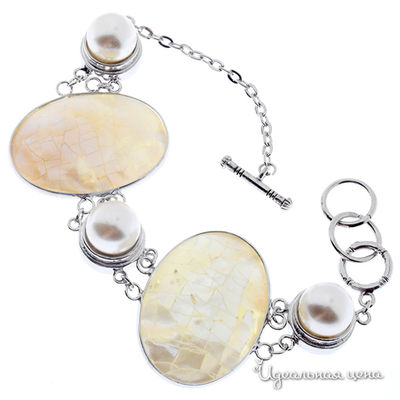 Браслет Migura, цвет серебряный, белый