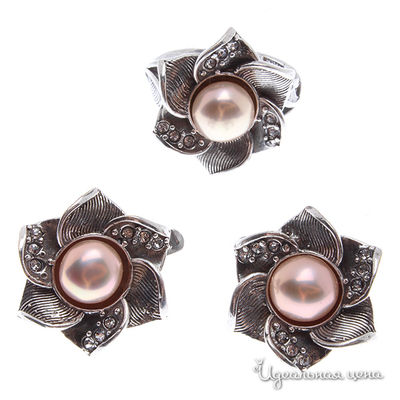 Комплект украшений Migura, цвет серебряный, розовый