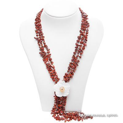 Колье Migura, цвет коричневый, белый