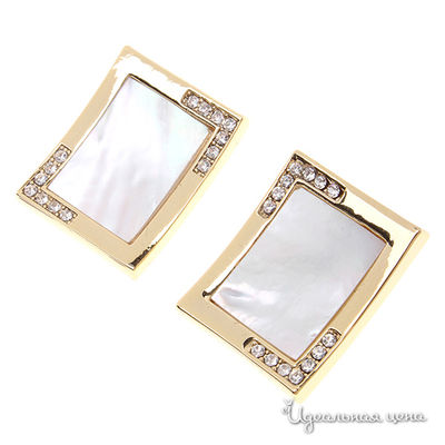 Серьги Migura, цвет золотой, белый