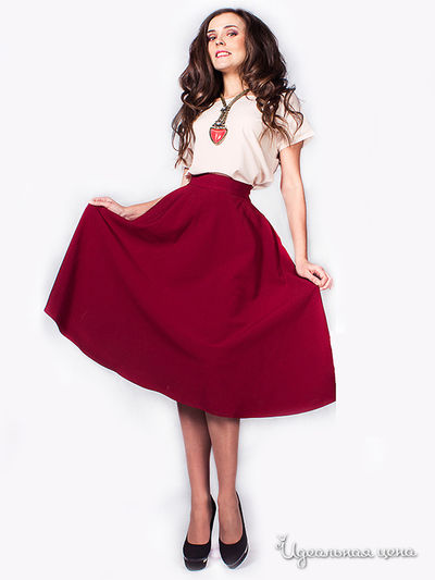 Юбка Hi1, цвет бордовый
