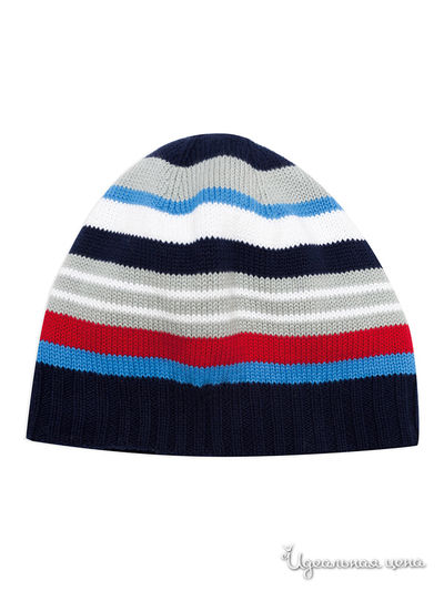 Шапка PlayToday, цвет темно-синий, серый, голубой, белый, красный