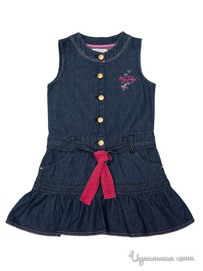 Сарафан PlayToday, цвет темно-синий, розовый