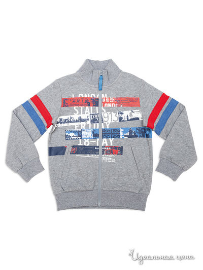 Толстовка PlayToday, цвет серый, красный, синий