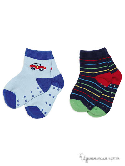 Носки, 2 шт. PlayToday, цвет синий, красный, голубой, желтый, салатовый