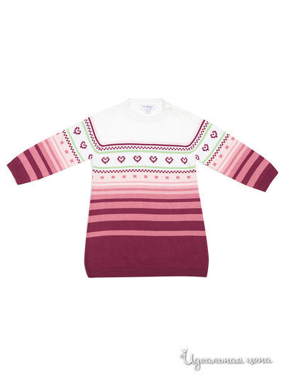 Платье PlayToday, цвет розовый, белый, салатовый, бордовый