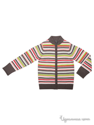 Кардиган PlayToday, цвет коралловый, белый, розовый, салатовый, серый